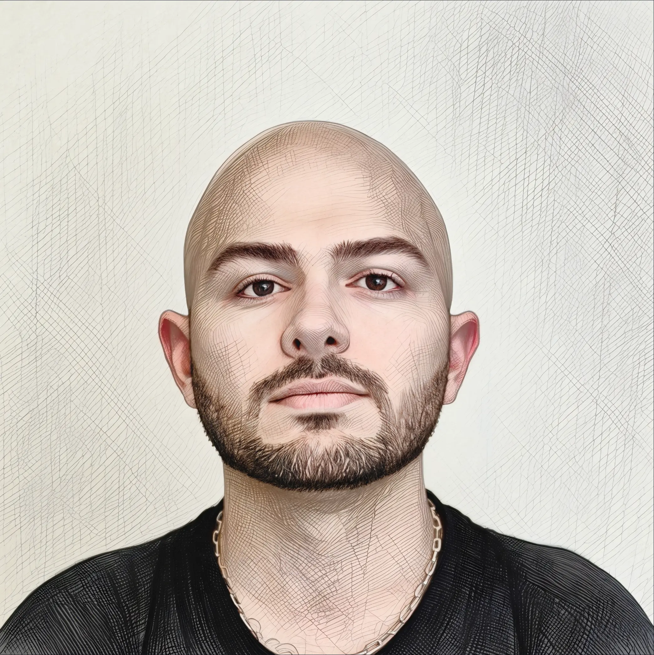 Portrait of Reza Barber, a professional barber in Irvine, CA specializing in clean haircuts, sharp details, and modern men’s grooming at Kija Hair Salon.