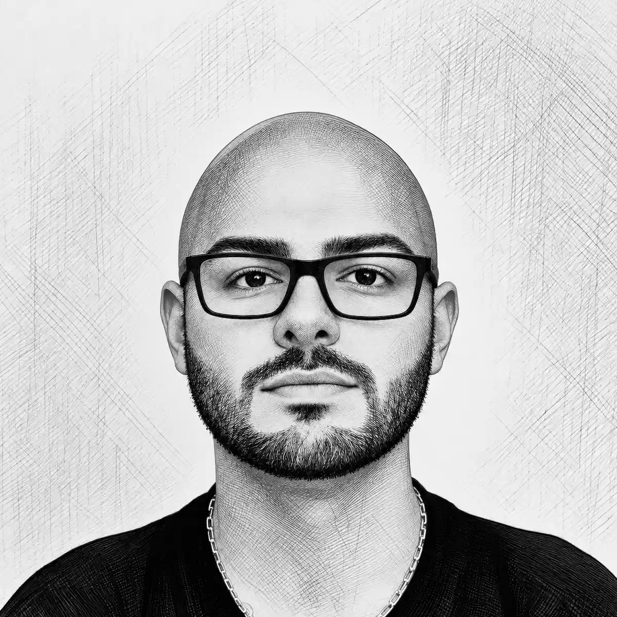 Portrait of Reza — men's barber at Kija Hair Salon in Irvine, CA